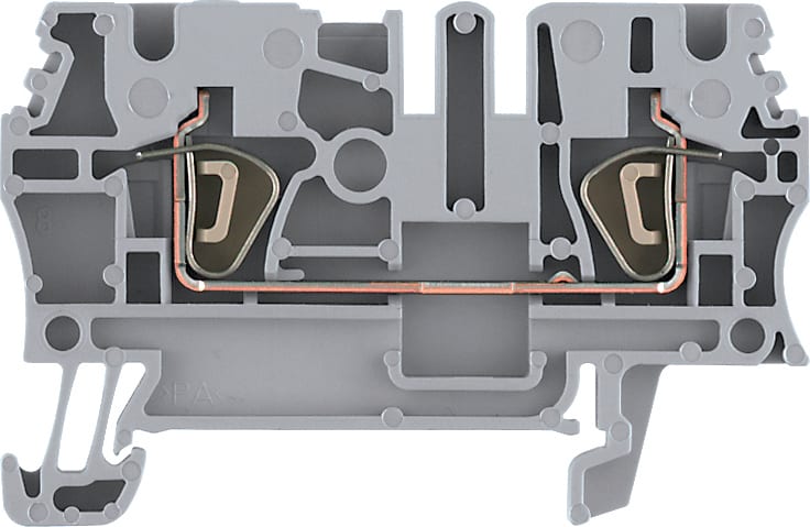 Allen-Bradley - double term Sprg Clmp T/L (Pack 25) GRY