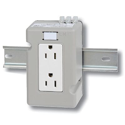 Allen-Bradley - 15 A DIN Rail Mounting Duplex Receptacle