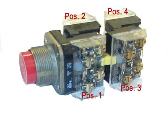 Allen-Bradley - PUSH BUTTON RED C/W 1NO 1NC CONTACT